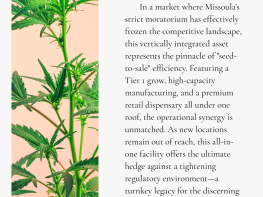 Vertical Missoula dispensary business w/ location