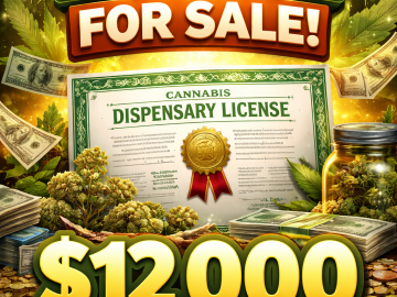 Dispensary license for sale just renewed