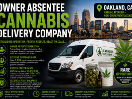Owner-Absentee Oakland Cannabis Delivery Business Non-Storefront Retail Business 7,500+ Customer Base Turnkey Operation For Sale (Oakland, California) #2018