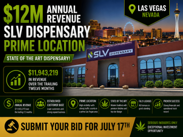 12M Annual Revenue SLV Dispensary Prime Location, State of the Art Dispensary! Submit your Bid for July 17th (Las Vegas, Nevada) #2032