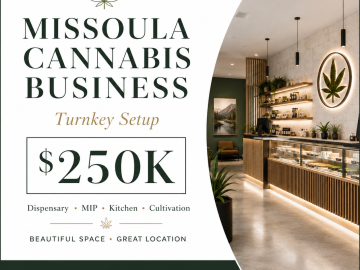 Turn-key Missoula Verticle Dispensary Business. Dispensary, Mipp with Kitchen, Cultivation