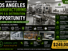 Brand-New Los Angeles Manufacturing Type 6 & Distribution Opportunity Fully Licensed | No Debt | Prime Industrial Location (Los Angeles, California) #2040