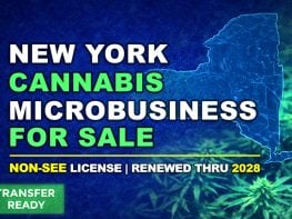 NY Cannabis Microbusiness License. Non-SEE Renewed thru 2028