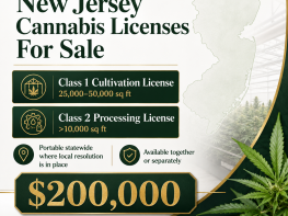 Class 1 Cultivation License and Class 2 Manufacturing/Processing License available for sale!