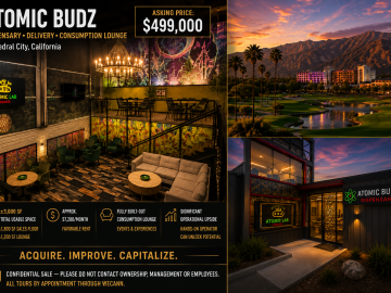 Operational Dispensary + Consumption Lounge in Cathedral City, CA