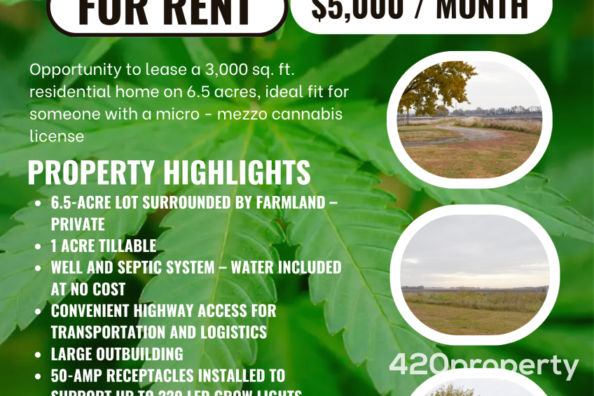 Cannabis Real Estate Listings | Cannabis & Hemp Residential Acreage For Lease