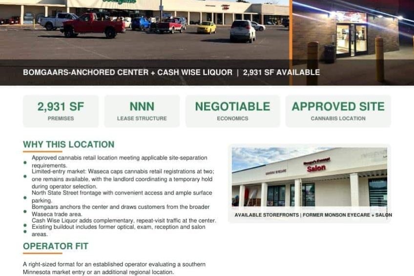Cannabis Real Estate Listings | Cannabis Retail Properties For Lease