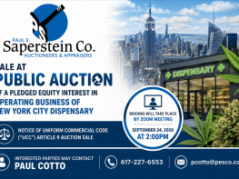 PLEDGED EQUITY INTEREST IN OPERATING BUSINESS OF NEW YORK CITY DISPENSARY