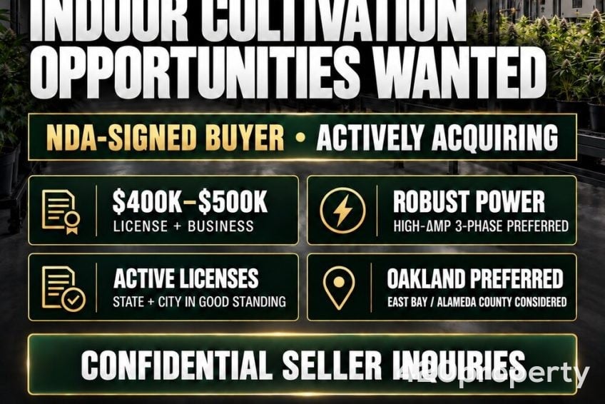 Cannabis Businesses For Sale | Cannabis Cultivation/ Grow Businesses For Sale